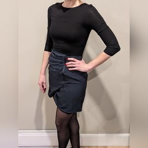 Alice + Olivia Bateau Neckline Mini Dress